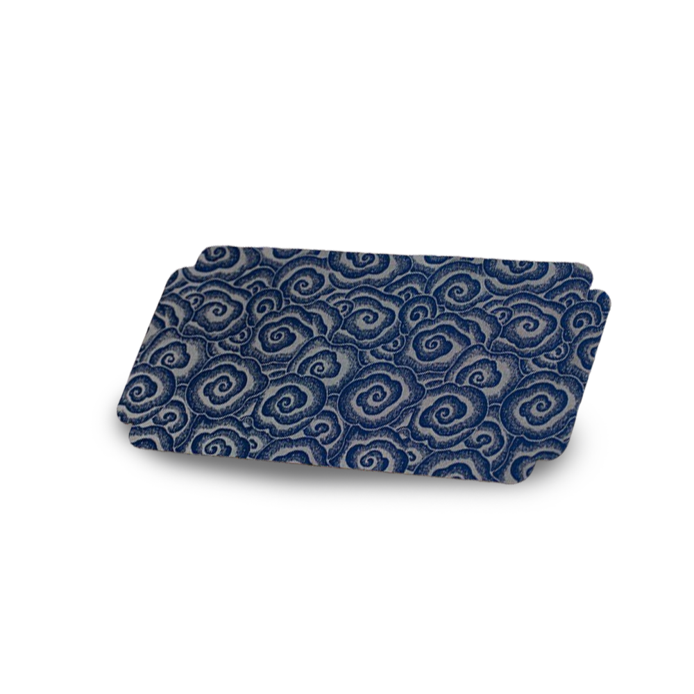 Embroidered fabric coffee coaster