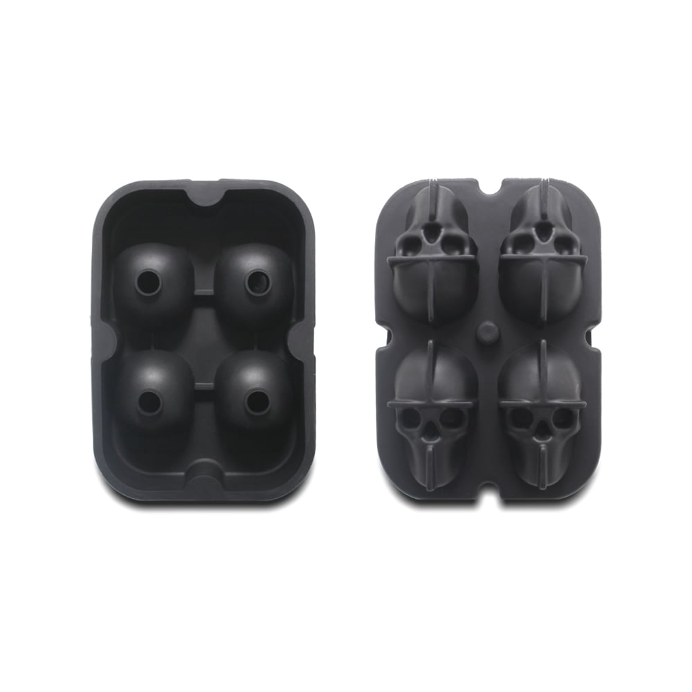 قالب ثلج الجمجمة | قالب ثلج سيليكون من جزئين