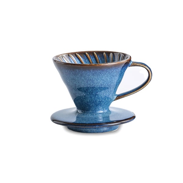 قمع قهوة سيراميك ملون بتصميم كلاسيكي