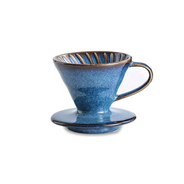 قمع قهوة سيراميك ملون بتصميم كلاسيكي