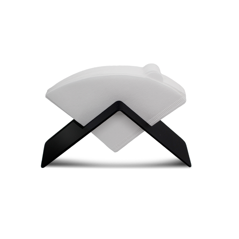 Steel coffee filter holder for drip coffee filters