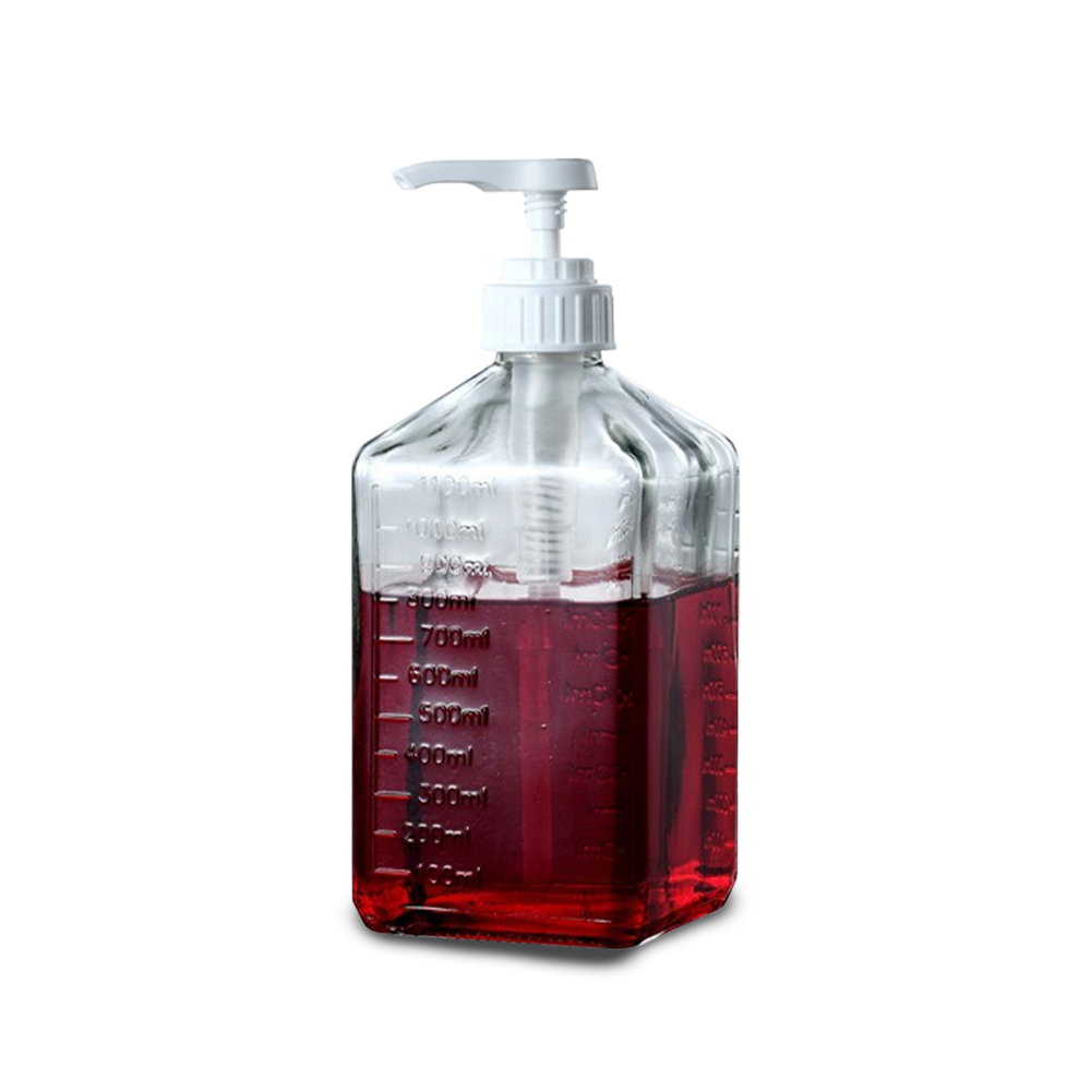 Syrup bottle, 1100 ml, 10 cc compressor