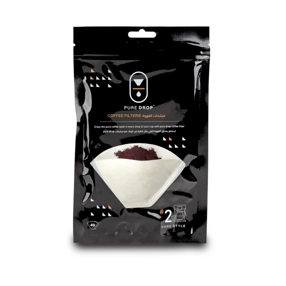 Filters for home coffee machines Pure Drop rinsed filter, 40 pieces