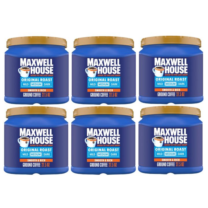 ماكسويل هاوس قهوة امريكية - القهوة الأصلية تحميص متوسط 780 جم - كرتون 6 علب - مستورد
