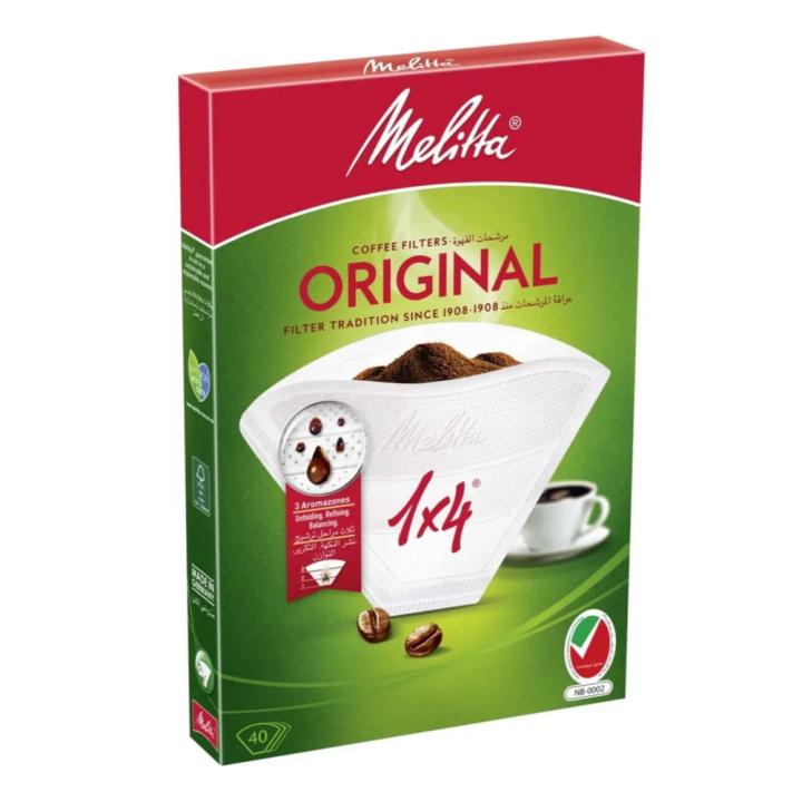 ميليتا 1x4 ورق ترشيح قهوة 40 حبة