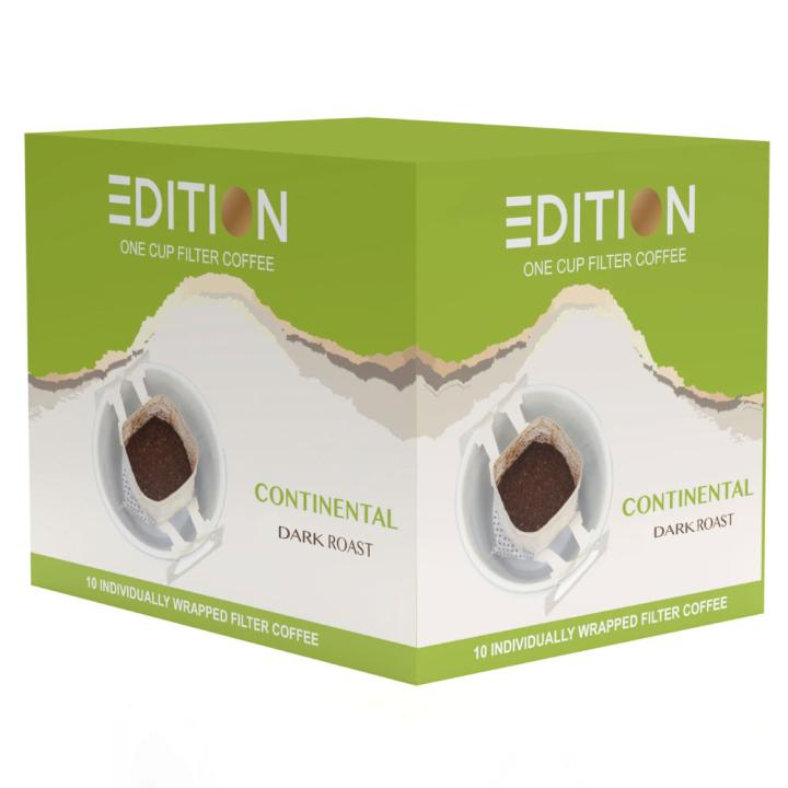 Edition Continental Blend Drip Coffee - Dark Roast - 10 bags