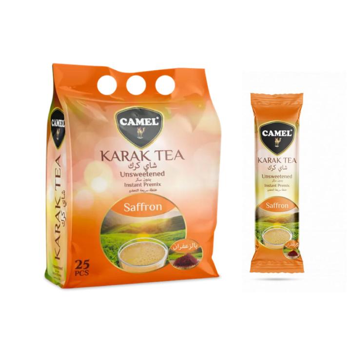 Karak tea with saffron Camel (camel) - without sugar - 25 sachets