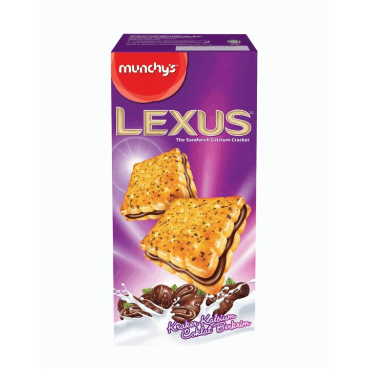 منشيز لكزس بسكويت ساندويتش مقرمش بكريمة الشوكولاته - 150 جم - مستورد