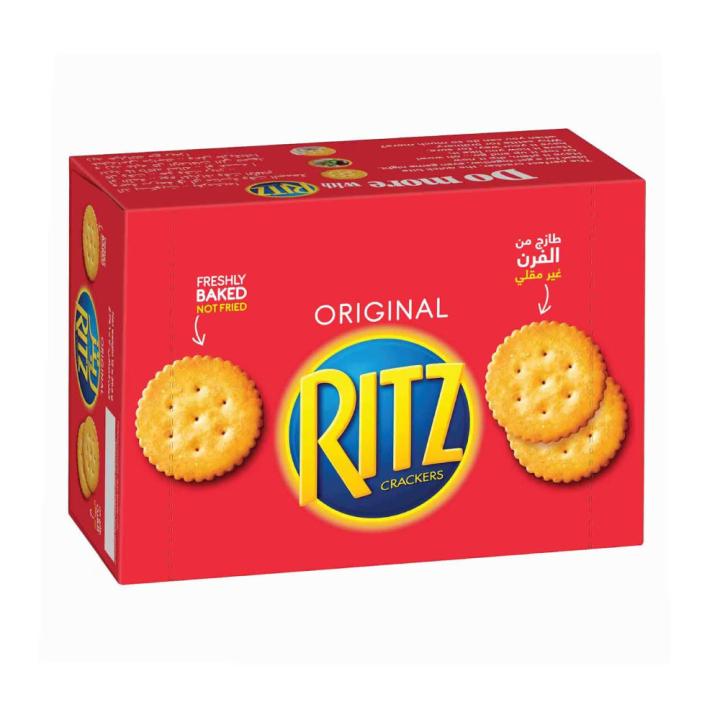 ريتز بسكويت مالح الأصلي مخبوز بالفرن 39.6 جم - عبوة 12 حبة - مستورد