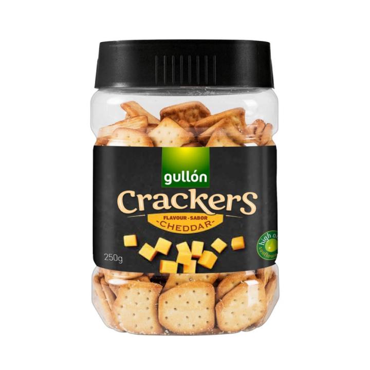 جولن كراكرز نكهة جبن التشيدر مملح بزيت دوار الشمس - 250 جم - مستورد