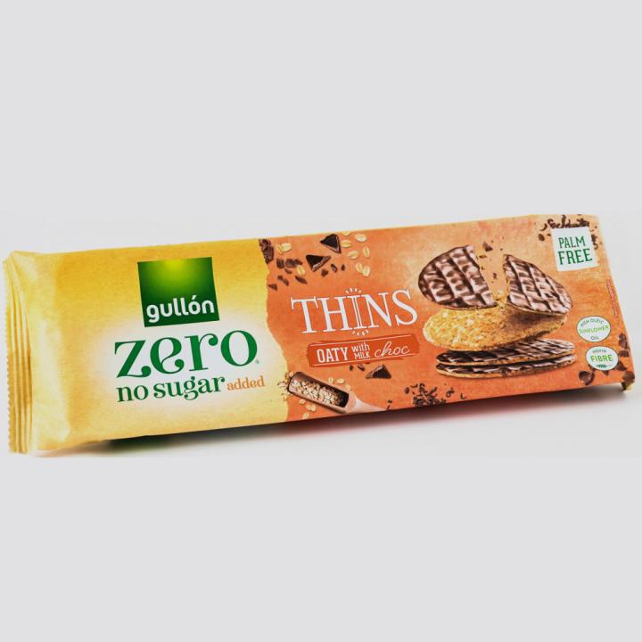 جولن ثينز بسكويت بالشوفان مغطى بشوكولاته الحليب محلى بدون سكر مضاف - 150 جم - مستورد