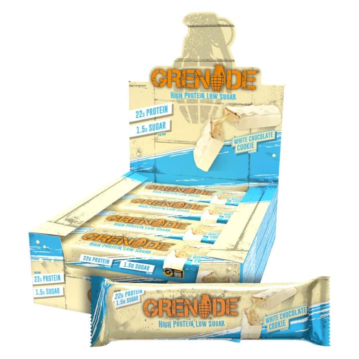 غريناد بروتين بار شوكولاته بيضاء كوكي 60 جم - عبوة 12 حبة - مستورد