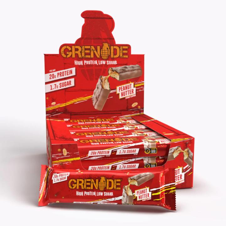 غريناد بروتين بار فول سوداني 60 جم - عبوة 12 لوح - مستورد