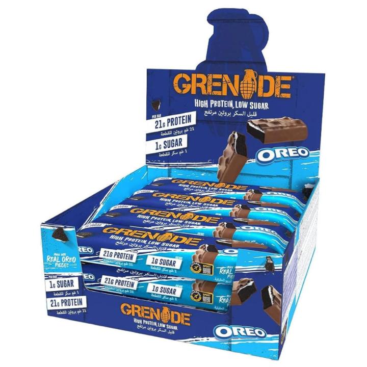 غريناد بروتين بار اوريو - 60 جم - عبوة 12 حبة - مستورد