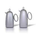 Tarf thermos set for coffee and tea, two pieces from Al Saif, capacity 1.0/0.7 liters / elegant design to suit all tastes / made to preserve heat - chrome