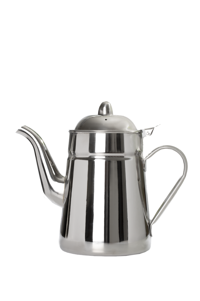 An Indian steel holder from Al Saif, practical and traditional, suitable for preparing coffee and tea with ease - the first shape - 2.5 liters