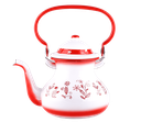 MOROCCO teapot from Al Saif, durable and elegant, ideal for serving all kinds of tea - 0.6 liters - A fluorescent red