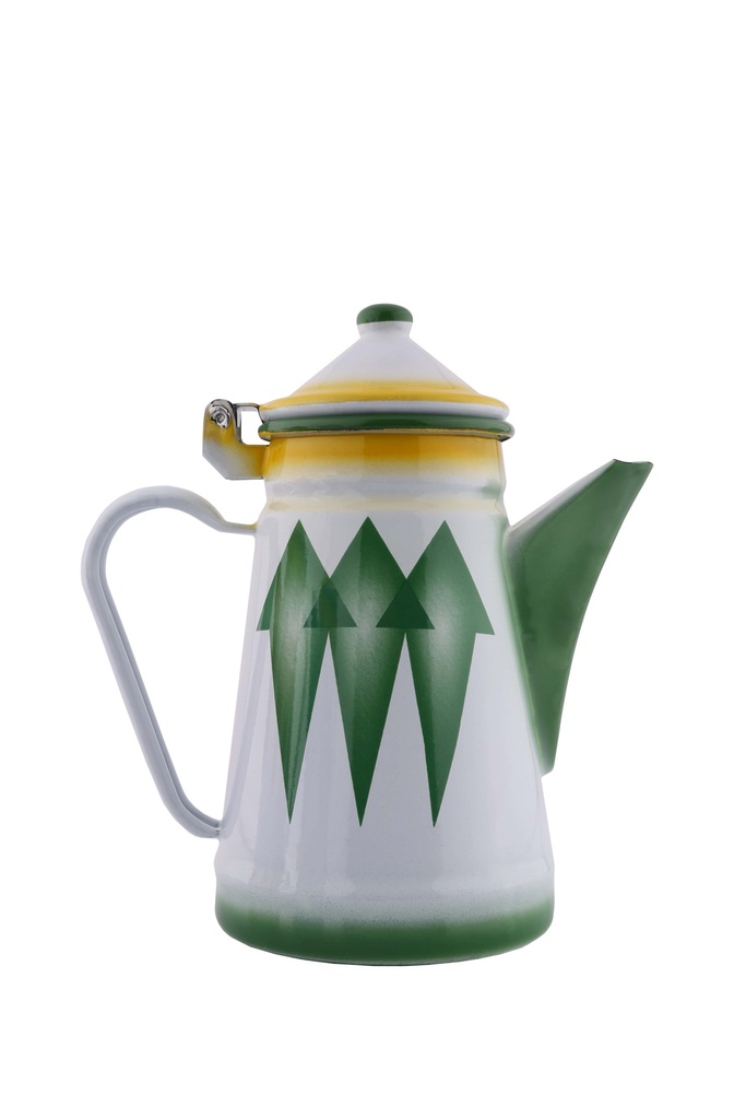 Practical and traditional (Diamond) vegetable holder from Al Saif, suitable for preparing coffee and tea with ease - green - 1.5 liters