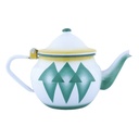An Indonesian tea pot (Diamond) from Al Saif, practical for serving tea, featuring an elegant traditional design - 1.4 liters - green