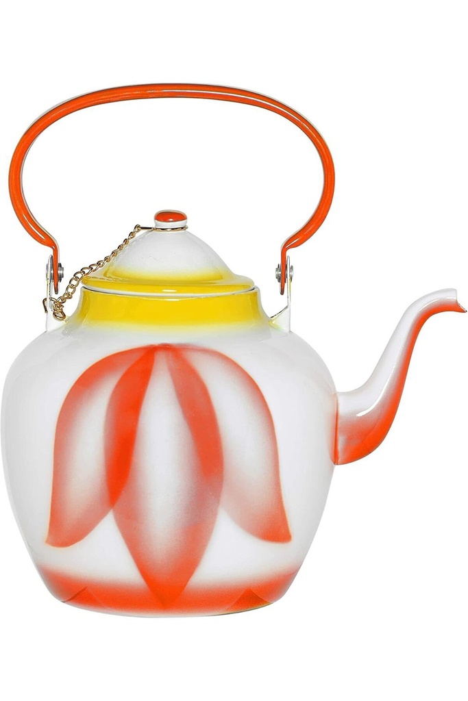 Durable and elegant tulip jug from Al Saif, ideal for serving all kinds of tea - 3 liters - red