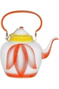 Durable and elegant Tulip jug from Al Saif, ideal for serving all kinds of tea - 2 liters - red