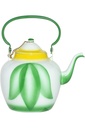 Durable and elegant tulip jug from Al Saif, ideal for serving all kinds of tea - green - 3 liters
