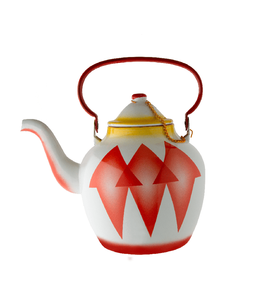 Durable and elegant (Diamond) teapot from Al Saif, ideal for serving all kinds of tea - red - 4 liters