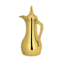 Anas Thermos for coffee and tea from Al Saif / Elegant design to suit all tastes / Made to maintain the heat of drinks for long hours / Ideal for daily use at home or office / Multi-colored - first pattern - 0.85 liters - gold