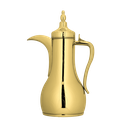 Anas Thermos for coffee and tea from Al Saif / Elegant design to suit all tastes / Made to maintain the heat of drinks for long hours / Ideal for daily use at home or office / Multi-colored - second pattern - 0.85 liters - gold