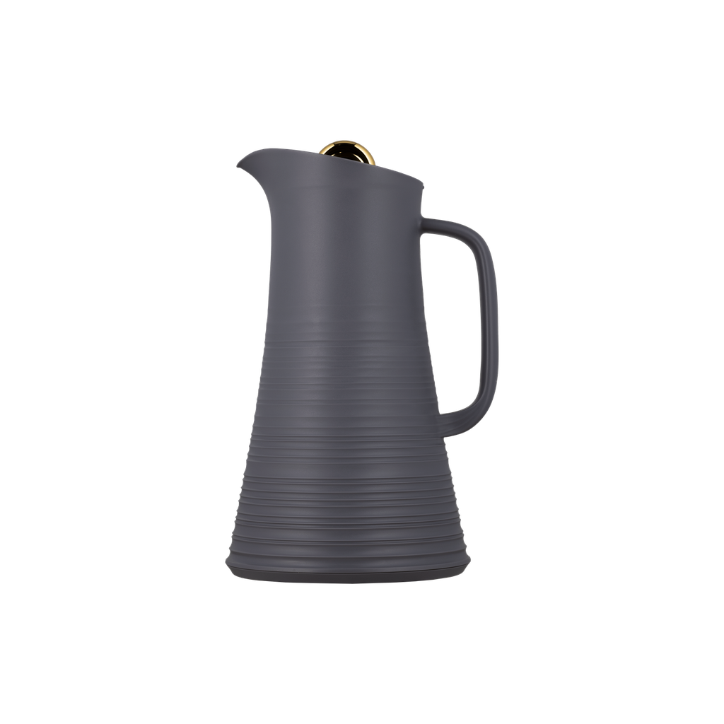 Diva thermos for coffee or tea / elegant design to suit all tastes, capacity of 1 liter - dark gray/gold