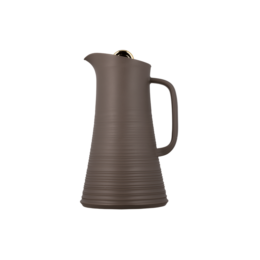 Diva thermos for coffee or tea / elegant design to suit all tastes, capacity of 1 liter - brown/gold