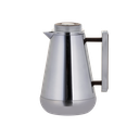 Lilia thermos for coffee and tea from Al Saif / Elegant design that suits all tastes / Made to maintain the heat of drinks for long hours - 1.3 liters - wooden chrome