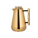 Lilia thermos for coffee and tea from Al Saif / Elegant design that suits all tastes / Made to maintain the heat of drinks for long hours - 1.3 liters - wooden matte gold