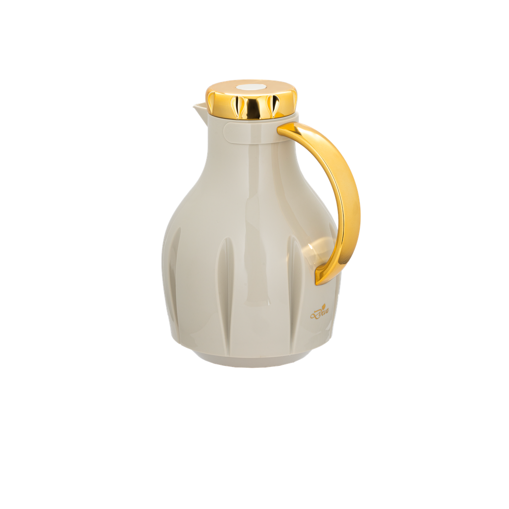 Diva thermos for coffee or tea / elegant design to suit all tastes, capacity of 1 liter - gray/gold