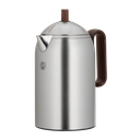 Alice Thermos for Coffee and Tea from Al Saif / Elegant design that suits all tastes / Made to maintain the heat of drinks for long hours - 1 liter - wooden matte nickel