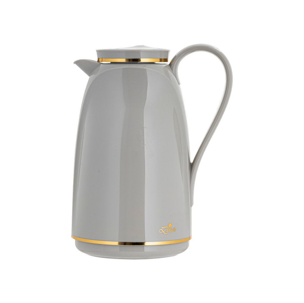 Diva thermos for coffee or tea / elegant design to suit all tastes, capacity of 1 liter - gray/gold