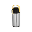 Riva Thermos for Coffee and Tea Steel from Al Saif / Elegant design to suit all tastes / Made to preserve the heat of drinks for long hours - 2.5 liters - Black/Gold