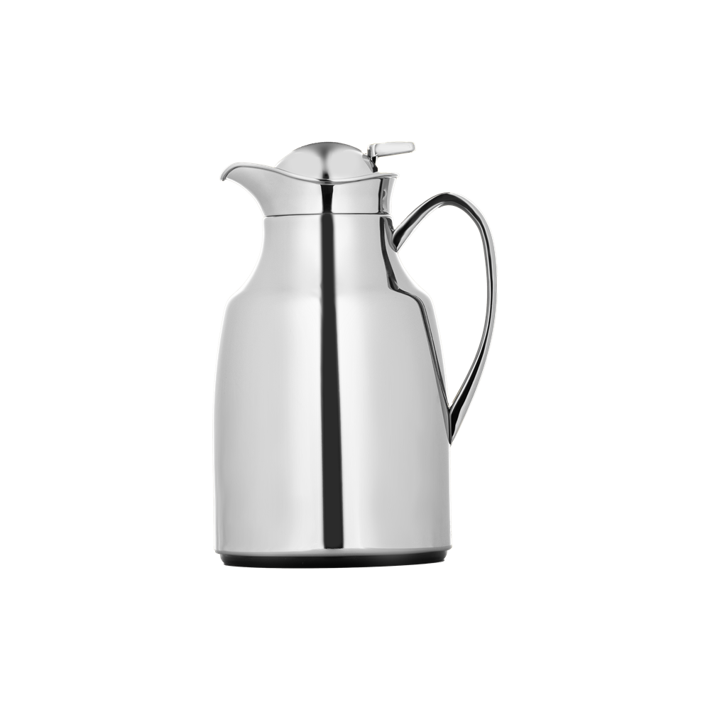 Al Saif Aryam Thermos for coffee and tea from Al Saif / Elegant design that suits all tastes / Made to maintain the heat of drinks for long hours / Ideal for daily use at home or office / Multi-color and size - 1 liter - Chrome
