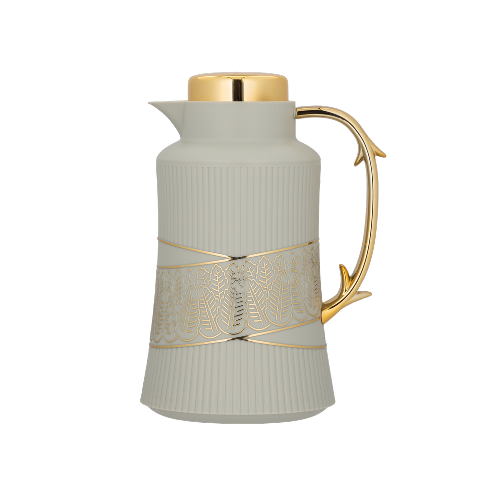 Diva thermos for coffee or tea / elegant design to suit all tastes, capacity of 1 liter - gray/gold