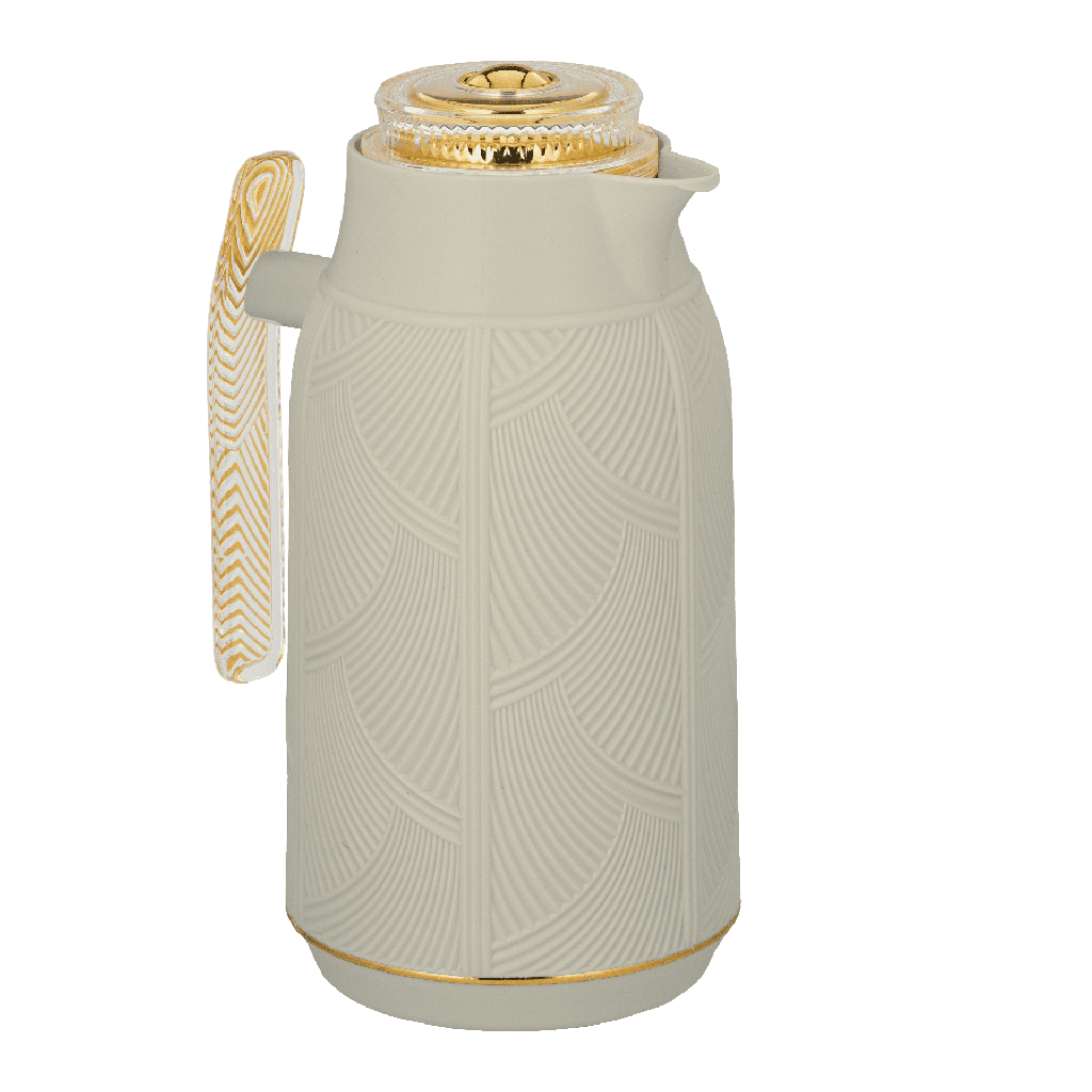 Diva thermos for coffee or tea / elegant design to suit all tastes, capacity of 1 liter - gray/gold