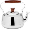 The Omega Steel Teapot from Al Saif is durable and elegant, ideal for serving tea of ​​all kinds, silver color, multiple sizes - 1.5 liters