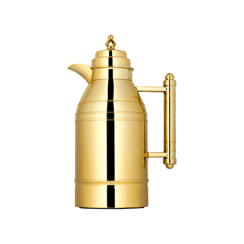 Al Saif Saba Thermos for coffee and tea from Al Saif / Elegant design to suit all tastes / Made to maintain the heat of drinks for long hours / Ideal for daily use at home or office / Multi-color and size - 0.7 liters - Gold