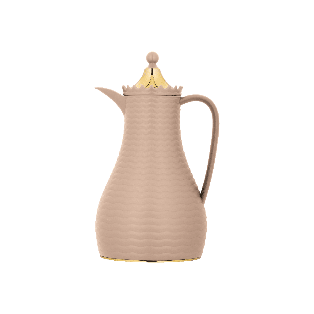 ترمس قهوة او شاي من ديفا / تصميم أنيق يناسب جميع الأذواق سعه 1 لتر - لحمى مذهب