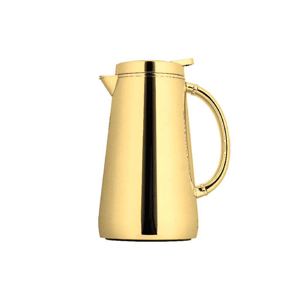 Sama Thermos for coffee and tea from Al Saif / Elegant design that suits all tastes / Made to preserve the heat of drinks for long hours - 1 liter - Gold