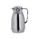 Aram thermos for coffee and tea from Al Saif / Elegant design to suit all tastes / Made to preserve the heat of drinks for long hours - 1 liter - Chrome