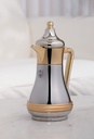 Al Saif Thermos for Steel Tea from Al Saif / Elegant design to suit all tastes / Made to maintain the heat of drinks for long hours / Ideal for daily use at home or office / Multi-color and size - 0.35 liters - Chrome/Gold