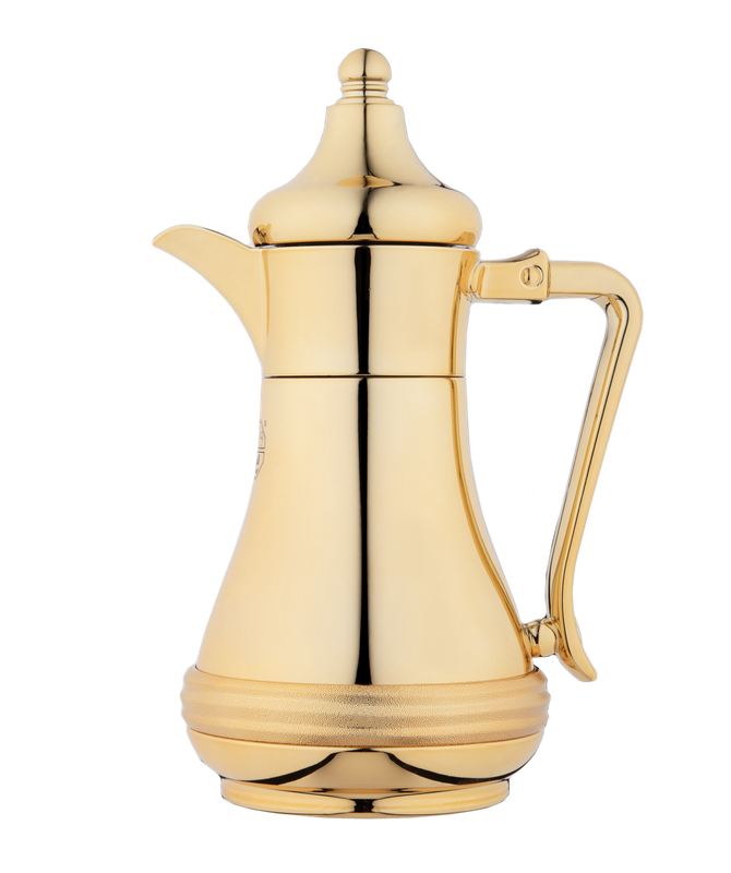 Al Saif Thermos for Steel Tea from Al Saif / Elegant design to suit all tastes / Made to maintain the heat of drinks for long hours / Ideal for daily use at home or office / Multi-color and size - 0.6 liters - Gold