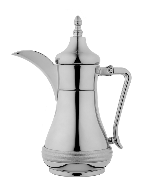 Al Saif Steel Thermos for coffee from Al Saif / Elegant design that suits all tastes / Made to maintain the heat of drinks for long hours / Ideal for daily use at home or office - 0.35 liters - Chrome