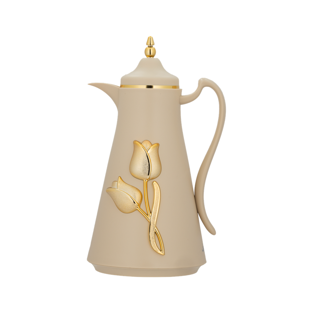 Thermos for coffee or tea from Diva / elegant design to suit all tastes, capacity of 1 liter - beige