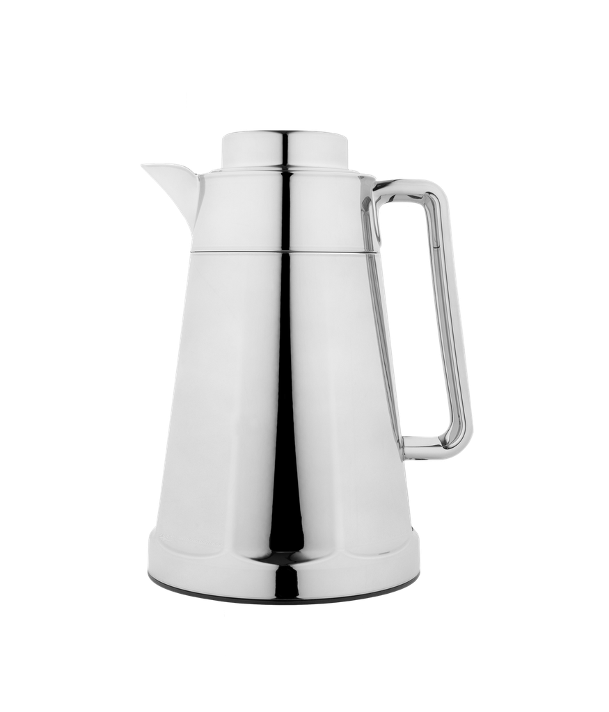 Al Saif Maya Coffee and Tea Thermos from Al Saif / Elegant design that suits all tastes / Made to maintain the heat of drinks for long hours - Chrome - 0.75 liters
